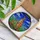 Tiffany Stained Glass Adult Kangaroo Joey Amber Orange Blue Sky Green Reeds Mosaic Stained Glass Suncatcher - 3