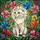Intricate Tiffany Style Scottish Fold Cat Stained Glass Floral Garden Mosaic Stained Glass Suncatcher - 5