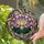 Blooming Lotus Flower Stained Glass Crystal Prism, Tiffany Style Ethereal Mosaic Stained Glass Suncatcher - 2
