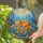 Orange Mer-Cat Sleeping Underwater Coral Reef Tiffany Stained Glass Cat Lover Gift Stained Glass Suncatcher - 2