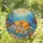 Orange Mer-Cat Sleeping Underwater Coral Reef Tiffany Stained Glass Cat Lover Gift Stained Glass Suncatcher - 1