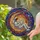 Astronaut Reading on Crescent Moon Tiffany Style Stained Glass Cosmic Nebula Stars Stained Glass Suncatcher - 2