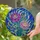 Tiffany Style Stained Glass Aster Flowers Design - Intricate Botanical Mosaic Art in Jewel Tones Stained Glass Suncatcher - 2