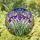 Stained Glass Irises Tiffany Style Art with 'Nancy' Name - Jewel Tone Floral Gift For Her Stained Glass Suncatcher - 1