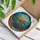 Large Sea Turtle Stained Glass Coral Reef - Underwater Ocean Mosaic Art Decor Gift Stained Glass Suncatcher - 3