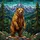 Brown Bear Stained Glass Mountain Forest - Tiffany Style Wildlife Nature Art Decor Stained Glass Suncatcher - 5