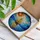 Graceful Sailboat Tiffany Style Translucent Stained Glass Jewel Tone Sun Ocean Sky Stained Glass Suncatcher - 3
