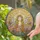 Sophia Fairy Wings Stained Glass Pink Flowers Butterflies Golden Hair Tiffany Style Art Stained Glass Suncatcher - 2