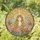 Sophia Fairy Wings Stained Glass Pink Flowers Butterflies Golden Hair Tiffany Style Art Stained Glass Suncatcher - 1