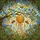 Tree Branch Golden Honeycomb Bees Blue Flowers Green Leaves - Tiffany Glass Mosaic Sky Stained Glass Suncatcher - 5
