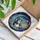 Chubby Penguin Moon Star Fishing Rod Tiffany Stained Glass Jewel Tone Night Sky Art Stained Glass Suncatcher - 3