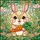 Smiling Chubby Rabbit Carrot Tiffany Stained Glass Mosaic Garden Floral Art Decor Stained Glass Suncatcher - 5
