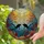 Scuba Divers Tiffany Stained Glass Ocean Scene - Underwater Fish Coral Sun Rays Bubbles Stained Glass Suncatcher - 2