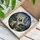 Siamese Cat Iridescent Butterfly Stained Glass Art - Tiffany Mosaic Landscape Twilight Stained Glass Suncatcher - 3