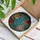Glowing Blue Treble Clef Roses Butterflies Tiffany Stained Glass Intricate Mosaic Stained Glass Suncatcher - 3