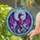Majestic Crowned Cosmic Dragon Stained Glass Galaxy Scales Celestial Mist Tiffany Jewel Tones Art Stained Glass Suncatcher - 2