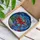 Red Octopus Stained Glass - Underwater Ocean Life Tiffany Style Jewel Tones Art Stained Glass Suncatcher - 3