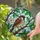 Sparrow Bird Stained Glass Mosaic Art - Tree Branch Leaves Pink Flower Colorful Design Stained Glass Suncatcher - 2