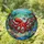 Red Octopus Stained Glass Ocean Mosaic - Marine Life Reef Scene Underwater Decor Stained Glass Suncatcher - 1