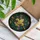 Golden Fleur-de-lis Tiffany Stained Glass Art - Jewel Tone Green Leaves Purple Flowers Mosaic Dark Background Stained Glass Suncatcher - 3
