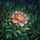Glowing Peony Flower Stained Glass Mosaic - Tiffany Inspired Garden Window Art Stained Glass Suncatcher - 5