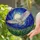 Majestic Barn Owl in Flight Full Moon Celestial Night Sky Tiffany Stained Glass Art Stained Glass Suncatcher - 2