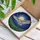 Majestic Barn Owl in Flight Full Moon Celestial Night Sky Tiffany Stained Glass Art Stained Glass Suncatcher - 3