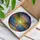 Intricate Sun Palm Trees Ocean Beach Stained Glass Mosaic Tropical Decor Gift Stained Glass Suncatcher - 3