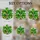 Tiffany Style Stained Glass Jewel Tone Veined Green Leaves White Mosaic Home Decor Stained Glass Suncatcher - 4