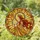 Majestic Queen with Blazing Torch, Golden Crown - Glowing Tiffany Style Jewel Tone Art Stained Glass Suncatcher - 1