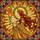 Majestic Queen with Blazing Torch, Golden Crown - Glowing Tiffany Style Jewel Tone Art Stained Glass Suncatcher - 5