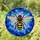 Honey Bee Stained Glass Art - Intricate Tiffany Style Hexagonal Mosaic Nature Gift Stained Glass Suncatcher - 1