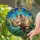 Majestic Rhinoceros Jungle Leaves Tiffany Glass Mosaic - Safari Wildlife Home Decor Stained Glass Suncatcher - 2