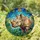 Majestic Rhinoceros Jungle Leaves Tiffany Glass Mosaic - Safari Wildlife Home Decor Stained Glass Suncatcher - 1