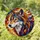 Majestic Wolf Head Stained Glass Art - Segmented Fur, Amber Eyes, Tiffany Style Mosaic Stained Glass Suncatcher - 1