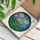 Seven Lotus Flowers Lily Pads Pond Shimmering Waves - Tiffany Style Stained Glass Decor Stained Glass Suncatcher - 3