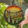 Intricate Stained Glass Wildflower Meadow & Glowing Sunset Sky - Home Art Decor Stained Glass Suncatcher - 2