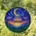 Mountain Campfire Crescent Moon Cosmic Night Sky Stained Glass Style Home Decor Art Stained Glass Suncatcher - 1