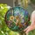 Fairy Butterfly Dandelion Mushroom Forest - Glowing Tiffany Style Mosaic Art Stained Glass Suncatcher - 2