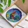 Detailed Rooster Chick Tiffany Stained Glass - Rainy Umbrella Scene Window Home Decor Stained Glass Suncatcher - 3