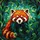 Red Panda Stained Glass, Tiffany Style Intricate Mosaic, Rich Glowing Jewel Tones Stained Glass Suncatcher - 5