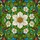 Tiffany Style Six-Petal White Flower Stained Glass Intricate Botanical Mosaic Glowing Jewel Tone Stained Glass Suncatcher - 5