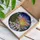 Snowy European Village Stained Glass Christmas Tree - Holiday Half-Timbered Houses Sunrise Sky Gift Stained Glass Suncatcher - 3