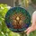 Stained Glass Tree of Life Tiffany Style Cosmic Sky Golden Starburst Leaves Design Stained Glass Suncatcher - 2