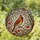 Northern Cardinal Stained Glass Mosaic Red Berries Bare Tree Branches - Tiffany Jewel Tone Art Stained Glass Suncatcher - 1