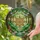 Golden Amber Celtic Knot Flower Water Lilies Blossoming Forest Enchanted Grove Art Stained Glass Suncatcher - 2