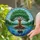 Family Tree of Life Stained Glass Art - Tiffany Style Emerald Sapphire Jewel Tones Gift Stained Glass Suncatcher - 2