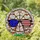 American Flag Sunglasses Ferris Wheel Townscape - Tiffany Glass Style Jewel Tones Stained Glass Suncatcher - 1