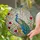 Majestic Peacock Stained Glass Art - Fanned Feathers, Jewel Tones, Blooming Flowers Stained Glass Suncatcher - 2