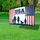 USA 250 Years Strong Family Silhouette - Distressed American Flag Anniversary Yard Sign - 4